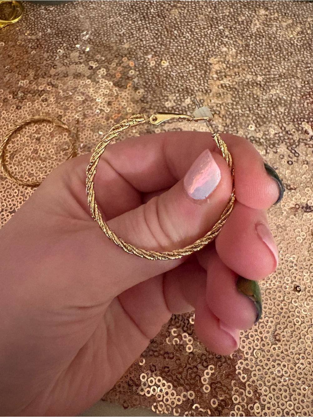 Target Gold Twisted Hoop Earrings